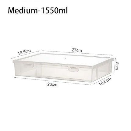 Transparent Storage Box A4-A5 / Boîte Rangement Transparente