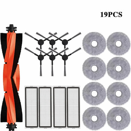 For Xiaomi Robot Vacuum S20+ / S10 Plus / B108GL / B105 Parts Accessories Main Side Brush Hepa Filter Mop Cloth Replacement