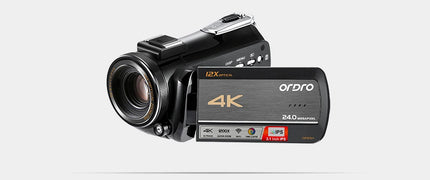 Video Camera 4K Professional Youtube Live Streaming Ordro AC5 12X Optical Zoom Digital Camcorder Blogger Vlogging Filmadora