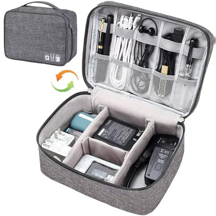 Travel Cable Storage Bag Organizer / Sac Rangement Câbles Voyage