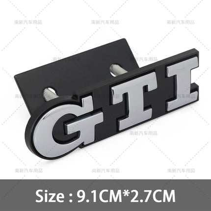 3D Metal GTI Grill Emblem Car Front Hood Stickers For VW Volkswagen Sagitar Magotan Polo Santana Lavida Gran Lavida Lamando Golf