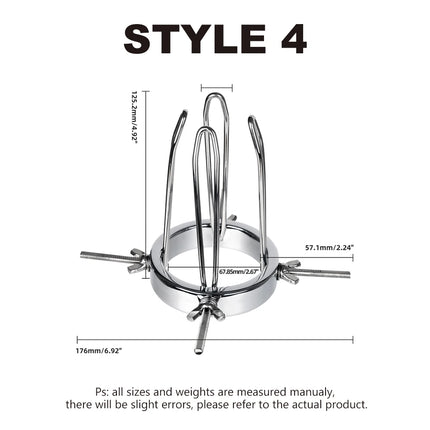 1pcs, Adjustable Huge Stainless Steel Anal Dilator Metal Vaginal Speculum Fisting Vaginal Dilator Anal Training  Adult Sex Toys