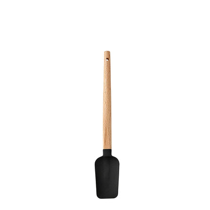 Silicone Scraper Scraper, Home Baking Wooden Handle Scraper, Cake Scraper, Cream Small Spatula Set