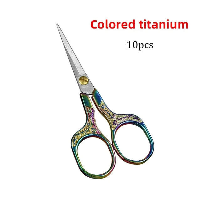 1/50PCS Embroidery Scissors Sewing Supplies Stainless Steel Vintage Tailor DIY Clothing Craft Accessories Sharp Precision Tool