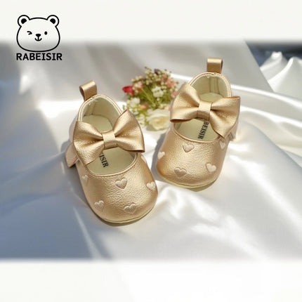 Baby girl toddler shoes baby embroidery love style baby's first pair of step shoes breathable non-slip fashion