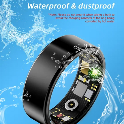 Smart Ring Equipped Motion Step Counting Healthmonitor,Sleep Monitor, Men's And Women's Waterproof Multifunctional Sports Ring