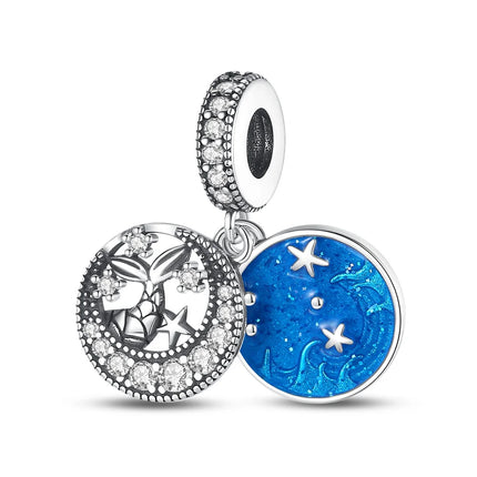 Orstarry Charm Silver 925 Beads Blue Series Fit Bracelet Charms DIY Original Fashion Pendants For Women Jewelry Trendy Gifts