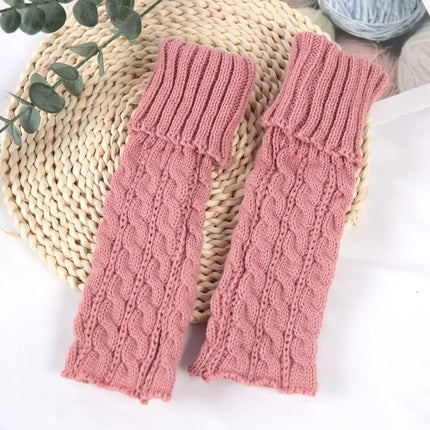 Sweet Children Leg Warmers Lolitas Twist Knitted Socks Korean Baby Girls Warm Foot Cover Guards Elastic Versatile Elephant Socks