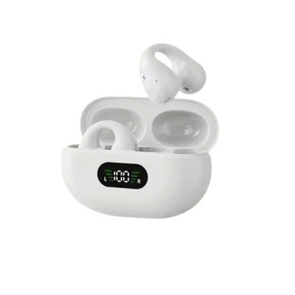 X22 Wireless Bluetooth Earphones Ear-clip LED Power Display Headset Sport Earbuds for Phone HD Sound Game Headphones With Mic