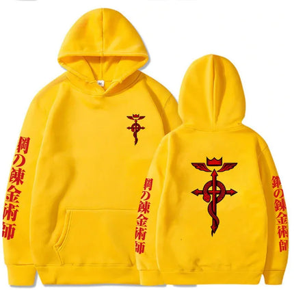 Fullmetal Alchemist Hot Anime Sweatshirt Casual Loose Zip Hoodie Women/Men Manga Pullovers Hip Hop Unisex Zipper Jackets