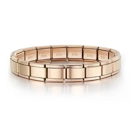 2025 Fashion Functional Elastic Bracelet Modular Bulk Italian Charms Links Fit Bracelet Stainless Steel Jewelry Wholesale