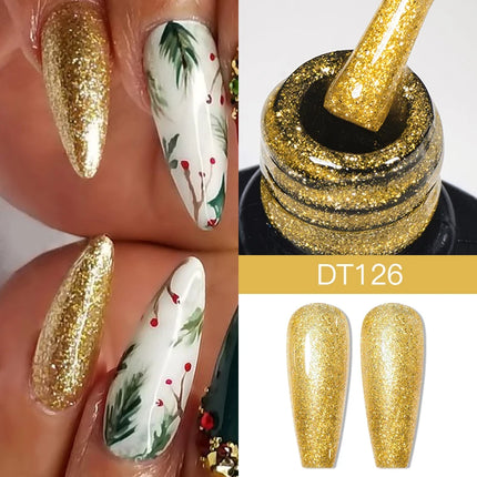 7ml Thermal Gel Nail Polish 3 Layers Temperature Color Changing Gel Winter Grey Semi Permanent Soak Off Nails Art UV Gel Varnish