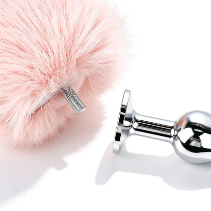 Wireless Remote Control Fox Tail Metal Anal Plug Vibrating Tail Butt Plug Vibrator For Women Dildos Stimulator Adult Sex Toys