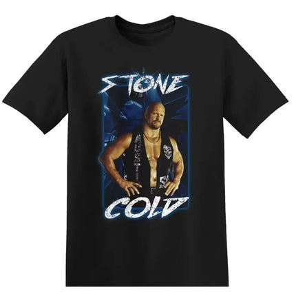 The Rock Wrestling T-Shirt Black WWE Jeff Hardy Wrestling Tee Randy Orton Ray Mysterio Wrestling T-Shirt WWE Oversize Casual Top
