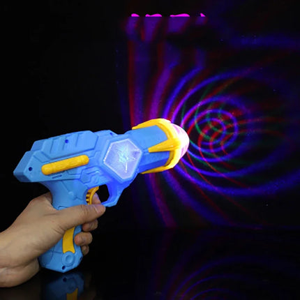 New Children's Shining Toy Gun  Cool Lighting Electric Rotary Projection Dynamic Music Kids Indoor Outdoor Products Holiday Gift