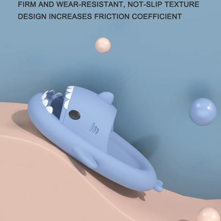 KIDMI Boys Girl Shark Slides Non-Slip Open Toe Cloud Sandals Cute Comfy Cushioned Thick Sole Slippers Cartoon Shower Slippers