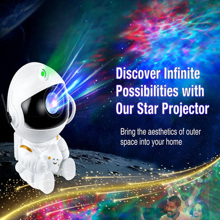 Astronaut Galaxy Projector, Star Projectors with Timer and Remote, Night Light LED Nebula Lamp for Kids Adults, Room Decor Gift
