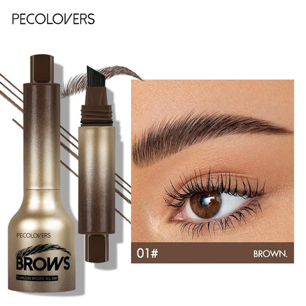 1PC Eyebrow Gel Pen with Angled Brush - Quick-Dry, Long-Lasting, Natural Shaping & Filling for All Skin Types, Waterproof