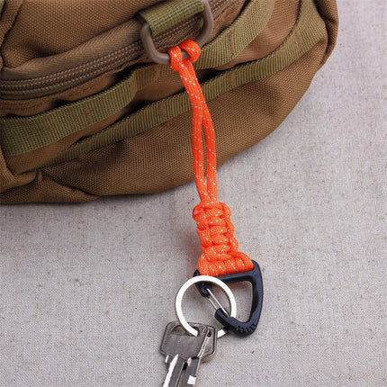 Triangular Buckle 7-Core Paracord Rope Keychain Handmade Survival Key Ring Men Women Outdoor Camping Car Hiking Backpack Gift