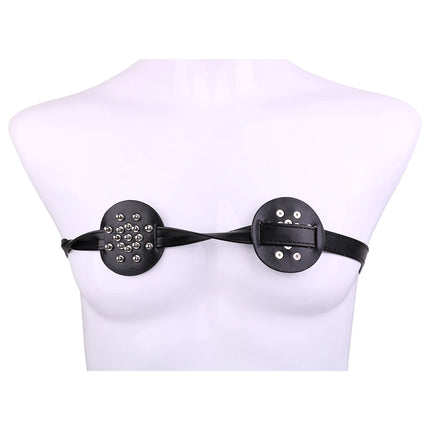 QKKQ Woman Breast Binder Nipple Stimulate Straps Nipples Cover BDSM Bra Harness Chest Bondage Sex Toys For Women Men Sexy Adult