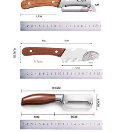 Stainless Steel 3-in-1 Kitchen Peeler Multifunction Kitchen Vegetable Peeler Fruit Slicing Knife Bottle Opener Specific Peeler