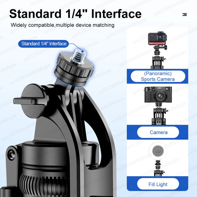 Tripod for Smartphone Light Camera, Tripod Stand with Wireless Bluetooth, Selfie Stick Bracket with Phone Holder for Vlog/Video