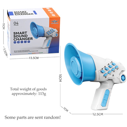 Portable Megaphone Speaker Siren Bullhorn Toys, Smart Multi Voice Changers Toy Funny Party Prank Handheld Loudspeaker Megaphone