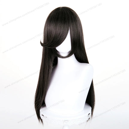 60cm Long Straight Cosplay Synthetic Wig With Bangs Golden Yellow Green Blonde Purple Heat Resistant Hair Anime Wigs + Wig Cap