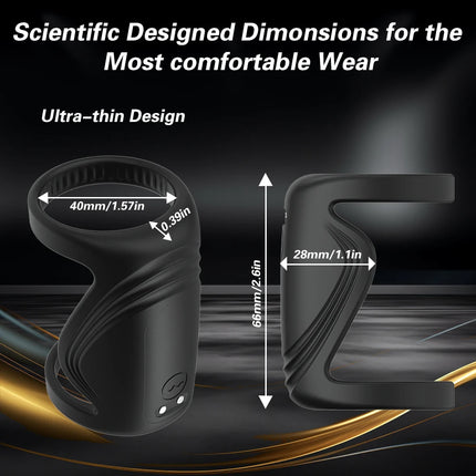 APP Control Vibrating Cock Ring For Men Clitoris Stimulation Ejaculation Delay Penis Ring Adult Supplies Sex Toy For Couples