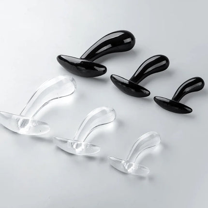 Unisex TPE Thumb Anal Butt Plug 3-Piece Set Prostate Massage Insert G-Spot Wearable Stimulation Sex Toy for Adults Men Women