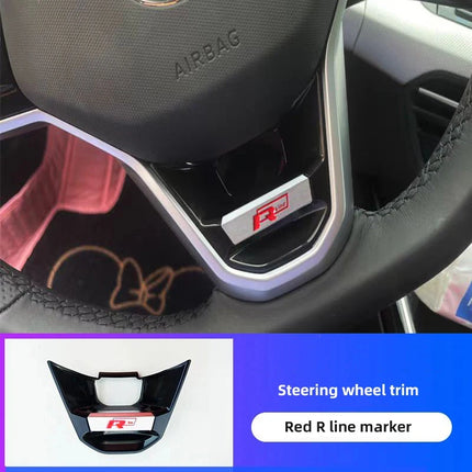 Car Decoration Accessories Steering Wheel Logo Cover Trim Sticker For VW GTI R Line Polo Golf Passat Scirocco Tiguan Jetta T-ROC