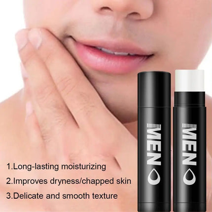 Men's Lip Balm for Dry Cracked Lips - Moisturizing, Nourishing & Hydrating - Colorless Lip Care for Men & Students