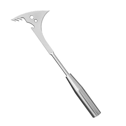 1pc 13.5inch L-shaped Stainless Steel Gap Weeding Tool Garden Hand Tool, For Clearing Weeds On Yard, Patio, Driveway
