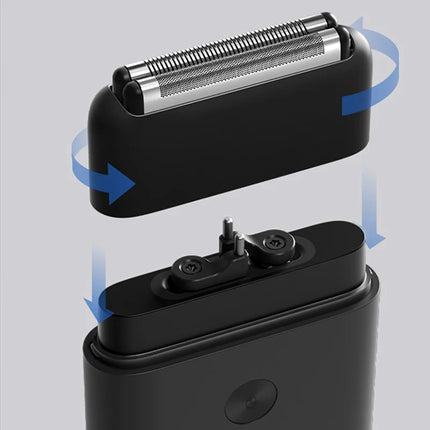 Mijia Electric Shaver Reciprocating Dual Cutter Blade High-Speed Motor Magnetic Suction IPX7 Waterproof Portable Razor