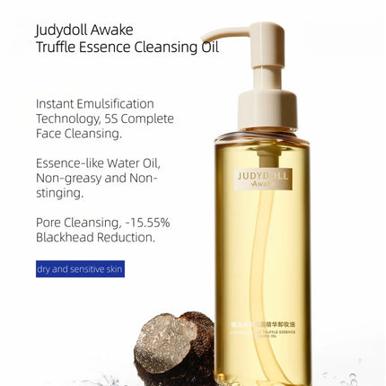 JUDYDOLL Awake Truffle Essence Cleansing Oil 150ml Formulated For Dry And Sensitive Skin Types 5S Complate Face Cleansing