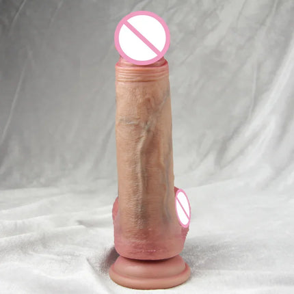 Realistic Squirting Penis Silicone Ejaculation Dildo Large Lifelike Dildo With Sucker Sliding Skin Dildos Anal Sex Toy For Women