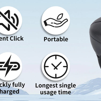 Trackball Ring Mouse Bluetooth Wireless Dual-mode Air Mouse for PPT Browsing Tiktok YouTube Novel Page Turning PC Tablet Phone