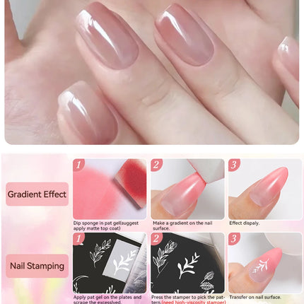 UR SUGAR 9 Colors Pat Painting Gel Nail 4 In 1 Semi Permanent Soak Off UV LED Nails Used For Gradient Stamping Pattern