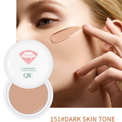 QIC High Coverage Concealer Cover Anti Dark Circle Freckle Lasting Waterproof Foundation BB Cream for Face Makeup Base Cosmetics