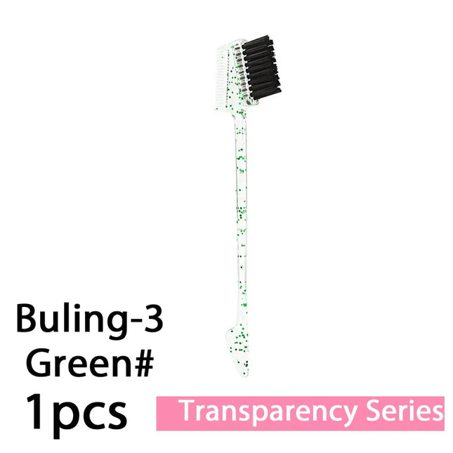 Dual Hair Edge Brush Teasing Comb 3N1 Edge Control Brush comb Holiday Gift Edges Baby Hair Eyebrow brush salon home easy use