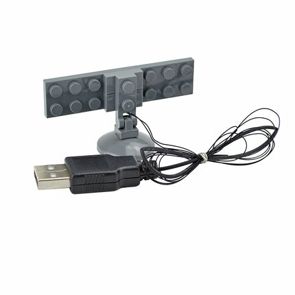 1Pcs LED Colorful Searchlight Spotlight USB High-Tech Street City Series Bricks Light Building Blocks Compatible Leduo  Toys