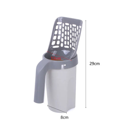 Cat Litter Shovel Scoop One-Piece Filters Removable Portable Commode Picker Cat Litter Box Cleaning Supplies Pet Accessories