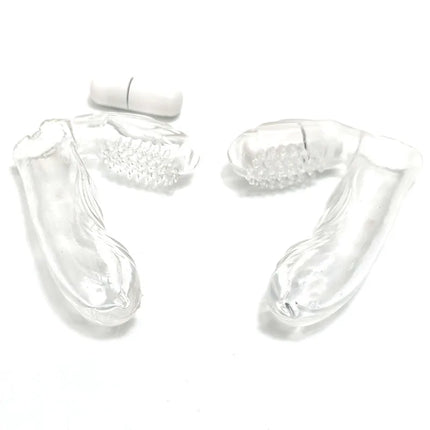 Silicone Finger Sleeve Vibrator Wearable G Spot Massager Clitoral Stimulator Female Masturbator Adult Toy for Women