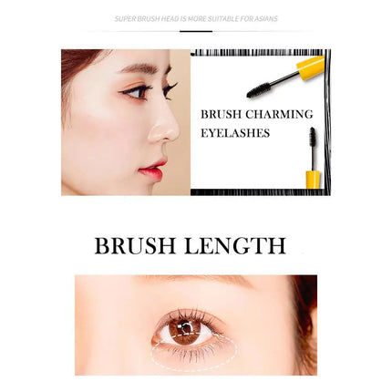Thick Lengthening Fiber Mascara – Waterproof, Smudge-Proof, Extra Volume & Curling Eyelash Extension Makeup Tool 2026 New