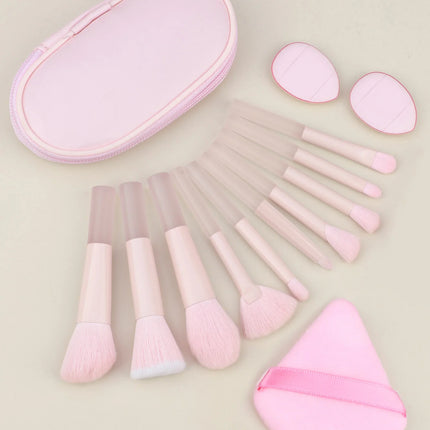 New Mini Makeup Brush Set 10PCS Eyeshadow Loose Powder Brush Travel Portable Soft Hair Makeup Tools Christmas gift