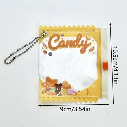 1PC Candy Bar Bag Badge Storage Case Pendant Protective Shell Card Doll Bag Pendant Keychain﻿