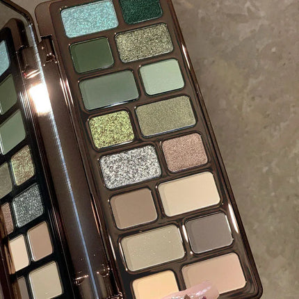 DIKALU 16 Color Eyeshadow Palette Professional Women Makeup Long-Lasting Pearly Shiny Pink Blue Green Eye Shadow Palette Glitter