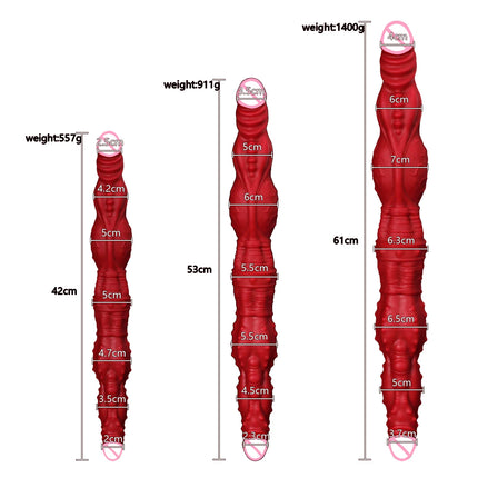 Huge Thick Anal Plug Dildo Double-headed Dick Lesbian Adult Sex Toys Realistic Penis Vagina Clitoris Massage Sexy Veins Design