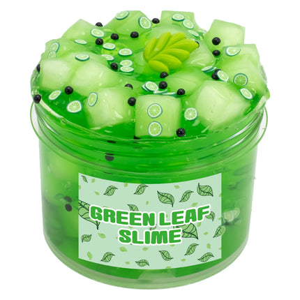70/300ml Large Crunchy Crystal Slime Kit - Leaf Watermelon Grape Premade Slime Pack Set Non-Sticky Jelly Cube Slime for Party