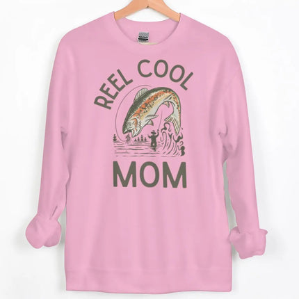 Reel Cool Dad/Mom Vintage Style Sweatshirt Men Women Fishing Lover Gifts Y2K Hoodies Long Sleeve Couple Matching Sweatshirts